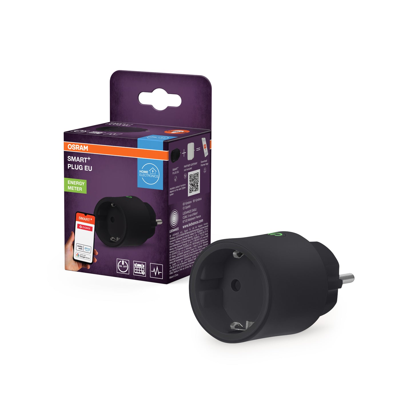 OSRAM SMART+ Plug med Zigbee-teknik, svart