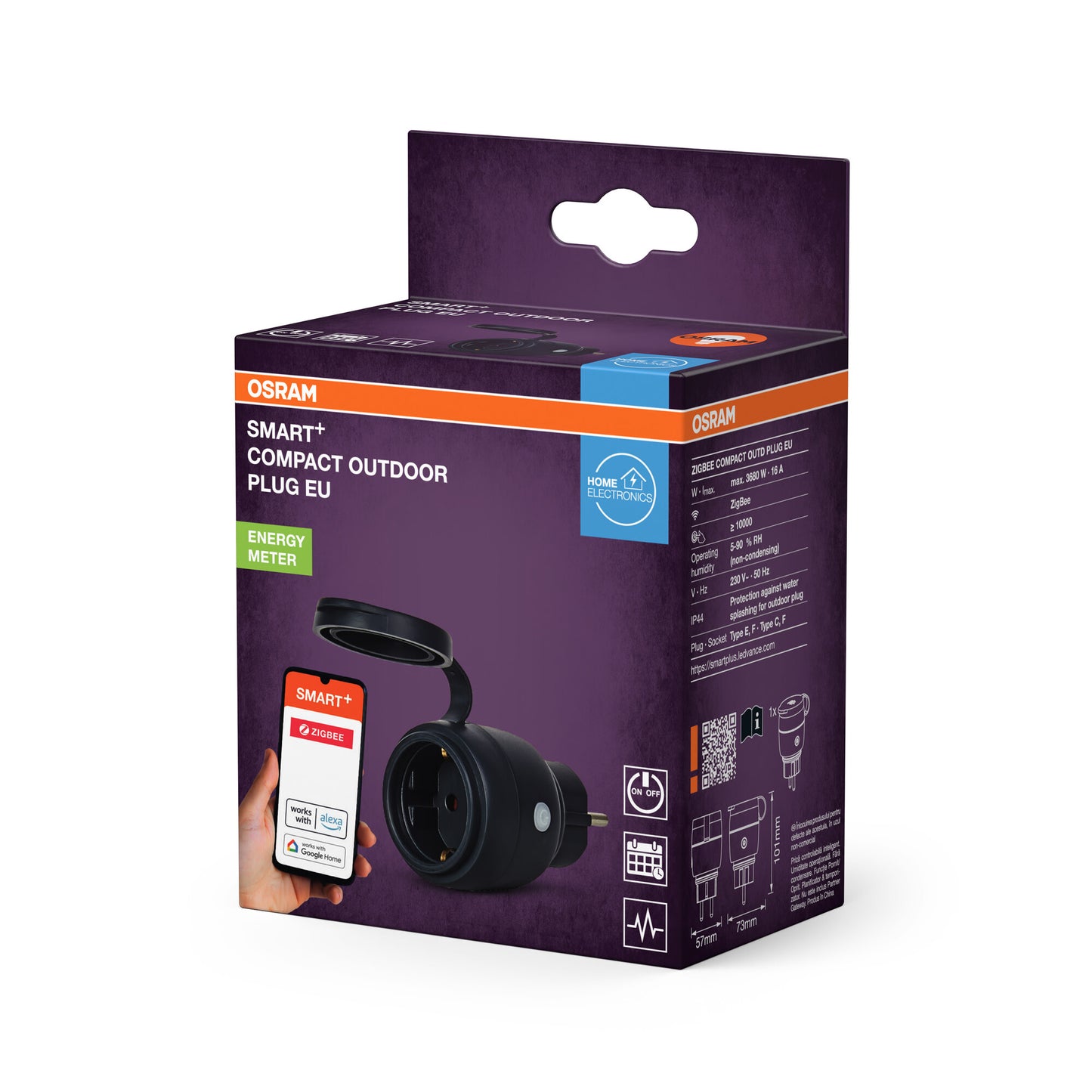 OSRAM SMART+ ZIGBEE Utomhusuttag Svart