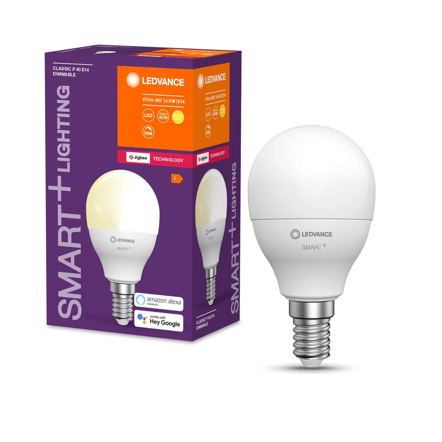 Ledvance SMART+ ZIGBEE Dimmable Classic P40 4.9W E14