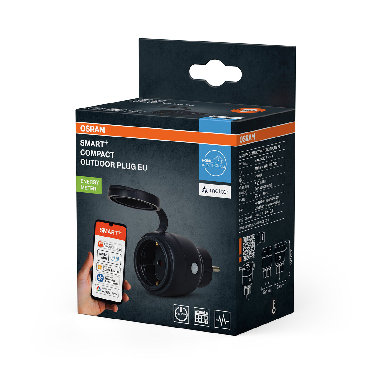 OSRAM SMART+ MATTER Compact Outdoor Plug EU