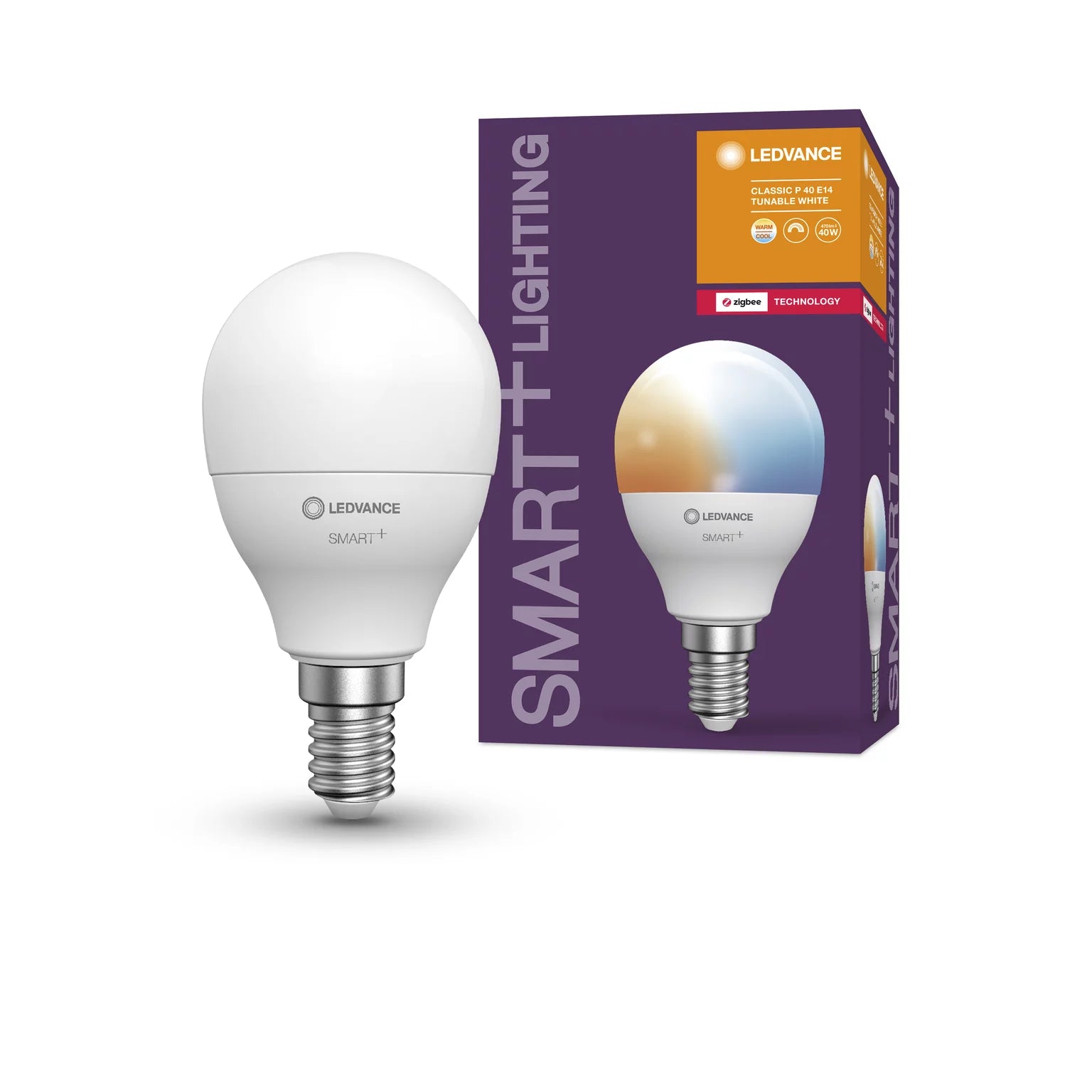Ledvance SMART+ ZIGBEE Tunable White Classic P40 4.9W E14 – telldus.com